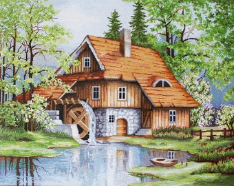 Luca-S / B492 Spring Landscape / Cross Stitch Kit