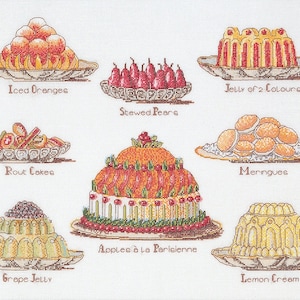 Thea Gouverneur / 2096 Sweet Dishes / Cross Stitch Kit