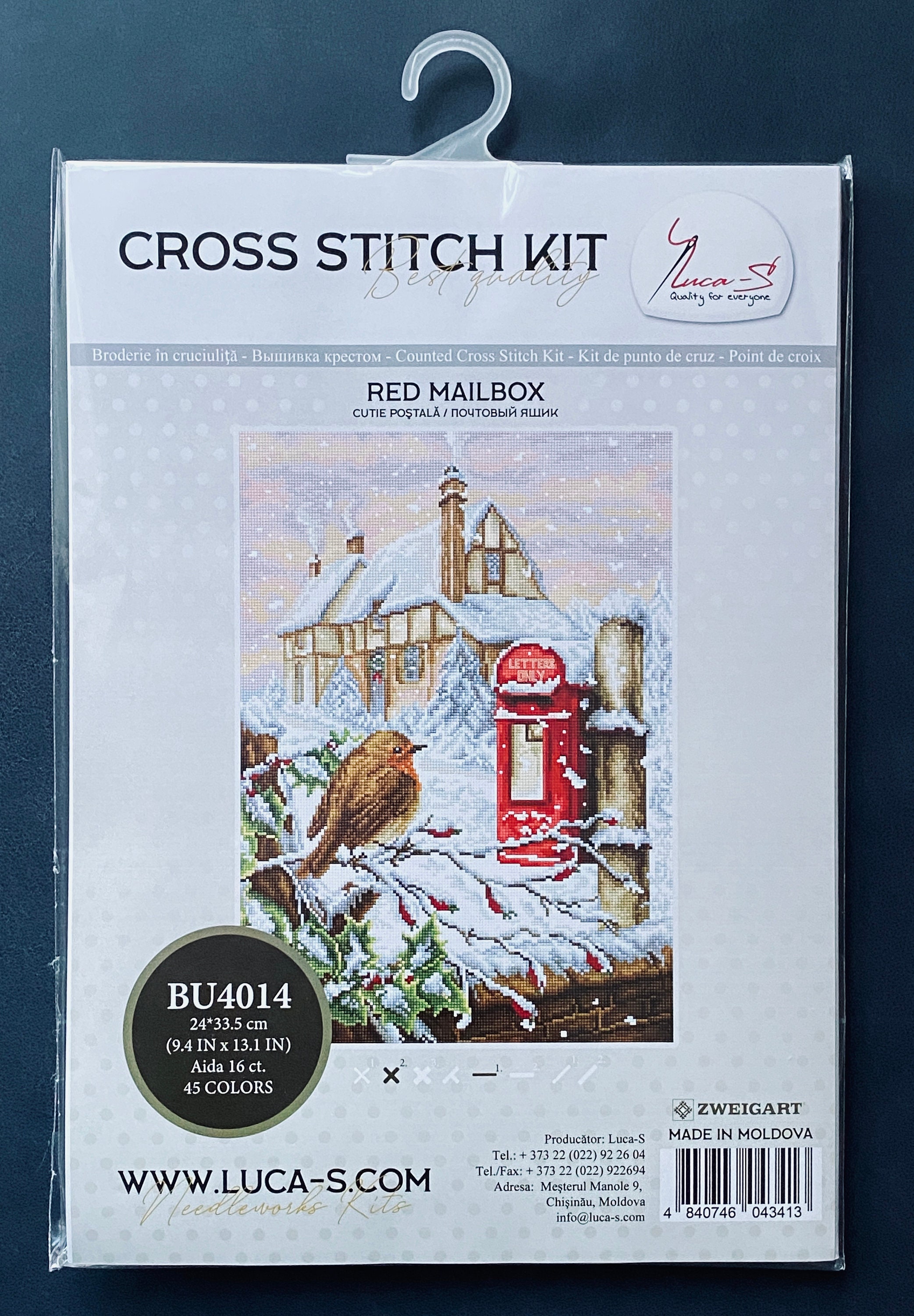 Luca-s / BU4014 Red Mail Box / Cross Stitch Kit - Etsy