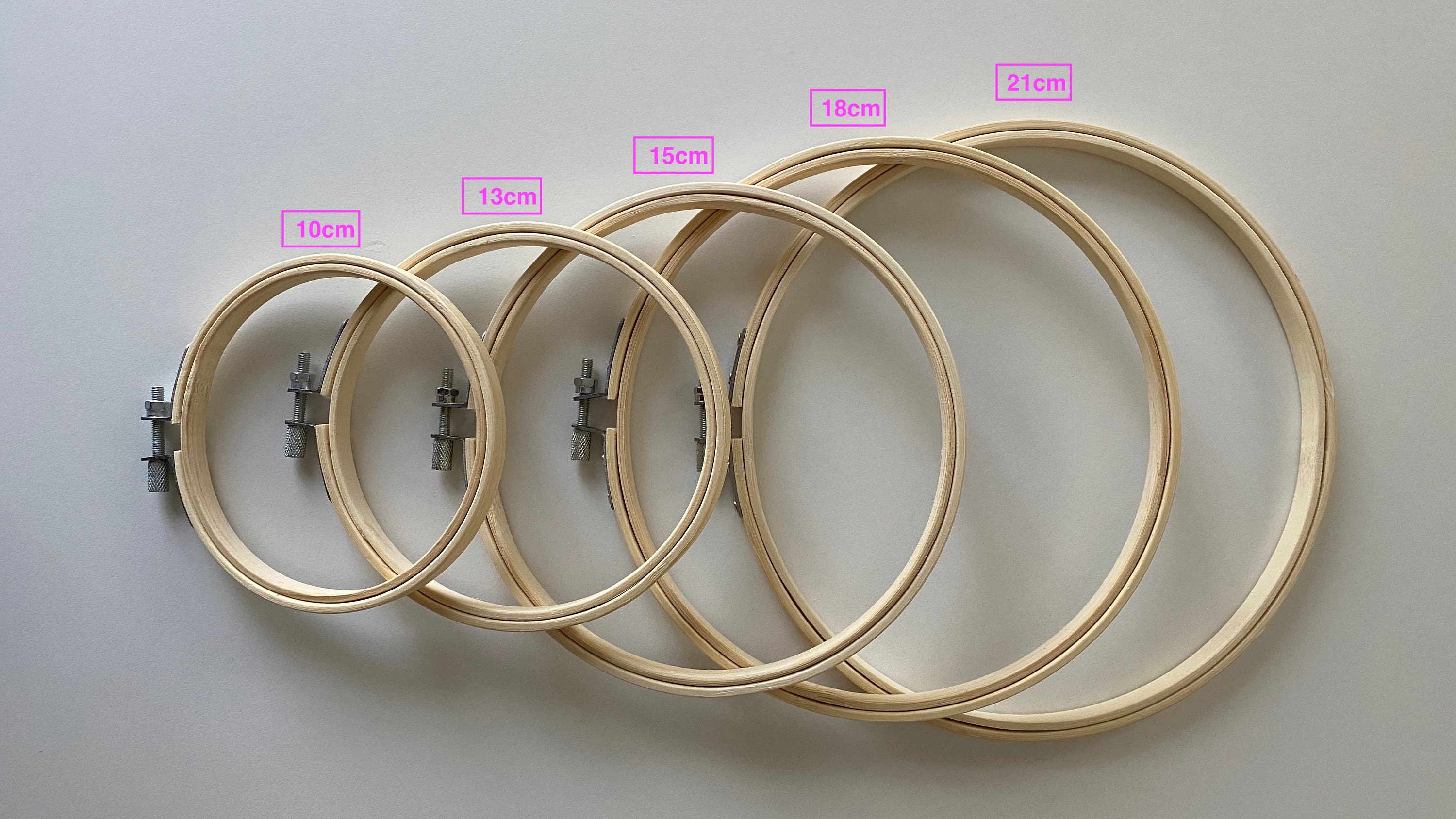 Round Embroidery Hoop 1013151821cm Diameter in High Etsy