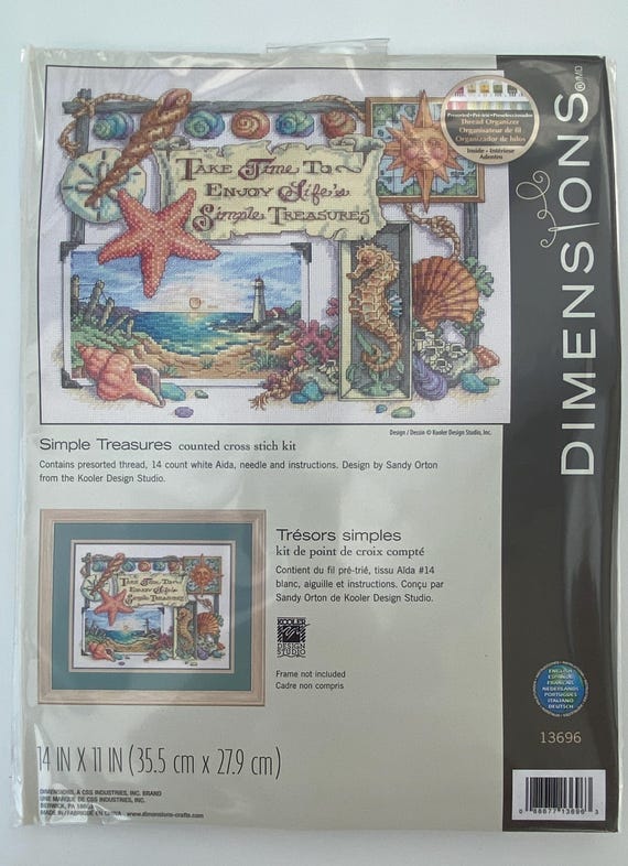 Dimensions / 13696 Simple Treasures / Cross Stitch Kit - Etsy