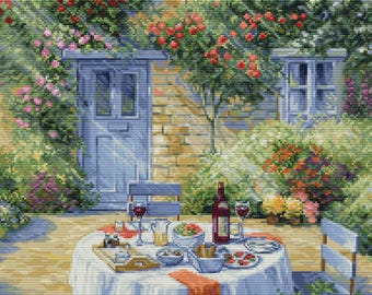 Luca-s / BU5055 Romantic Garden / Cross Stitch Kit - Etsy