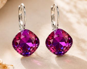 Ohrringe Zephyra in heliotrope – made in Germany // 8571