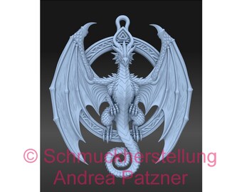 3D-bestand draak // STL // Commerciële licentie // Dragon 2