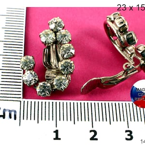 Vintage ear clips - made in Germany _____// jewelry ~ vintage jewelry ~ handmade ~ unique jewelry ~ fashion jewelry
