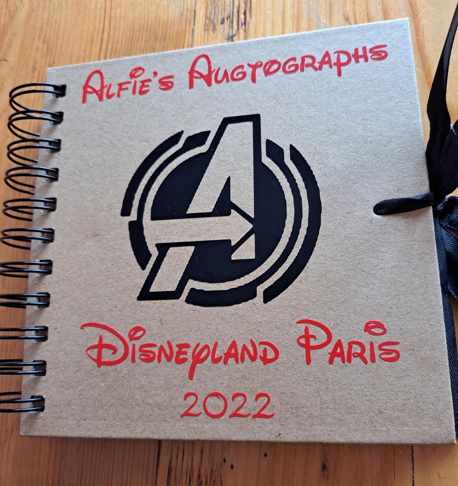 Personalised Eeyore Autograph Book Disneyland / Disney World 