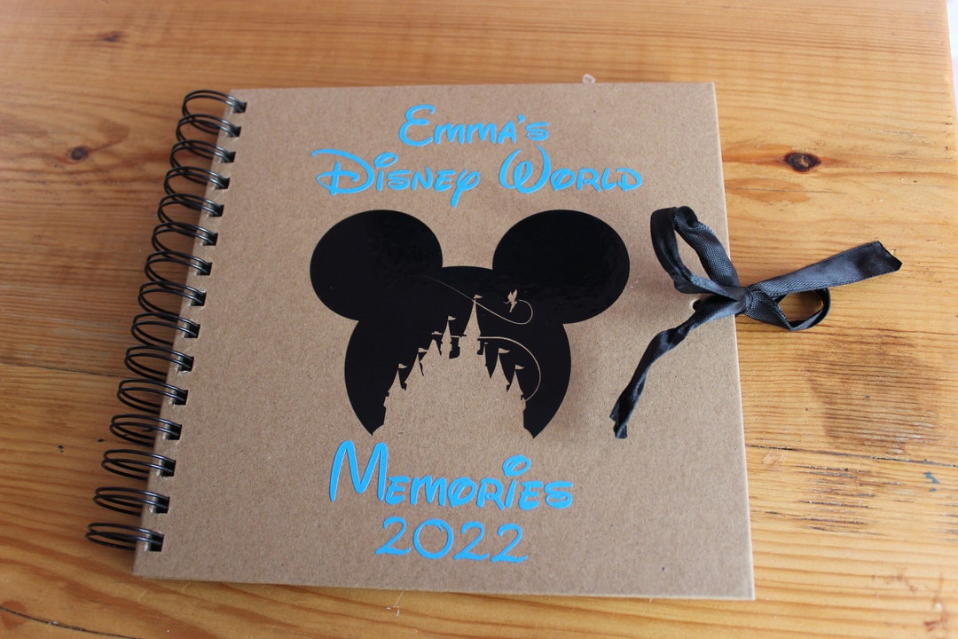 Disney Memory Book Disney Scrapbook Personalised Disney Memory Book
