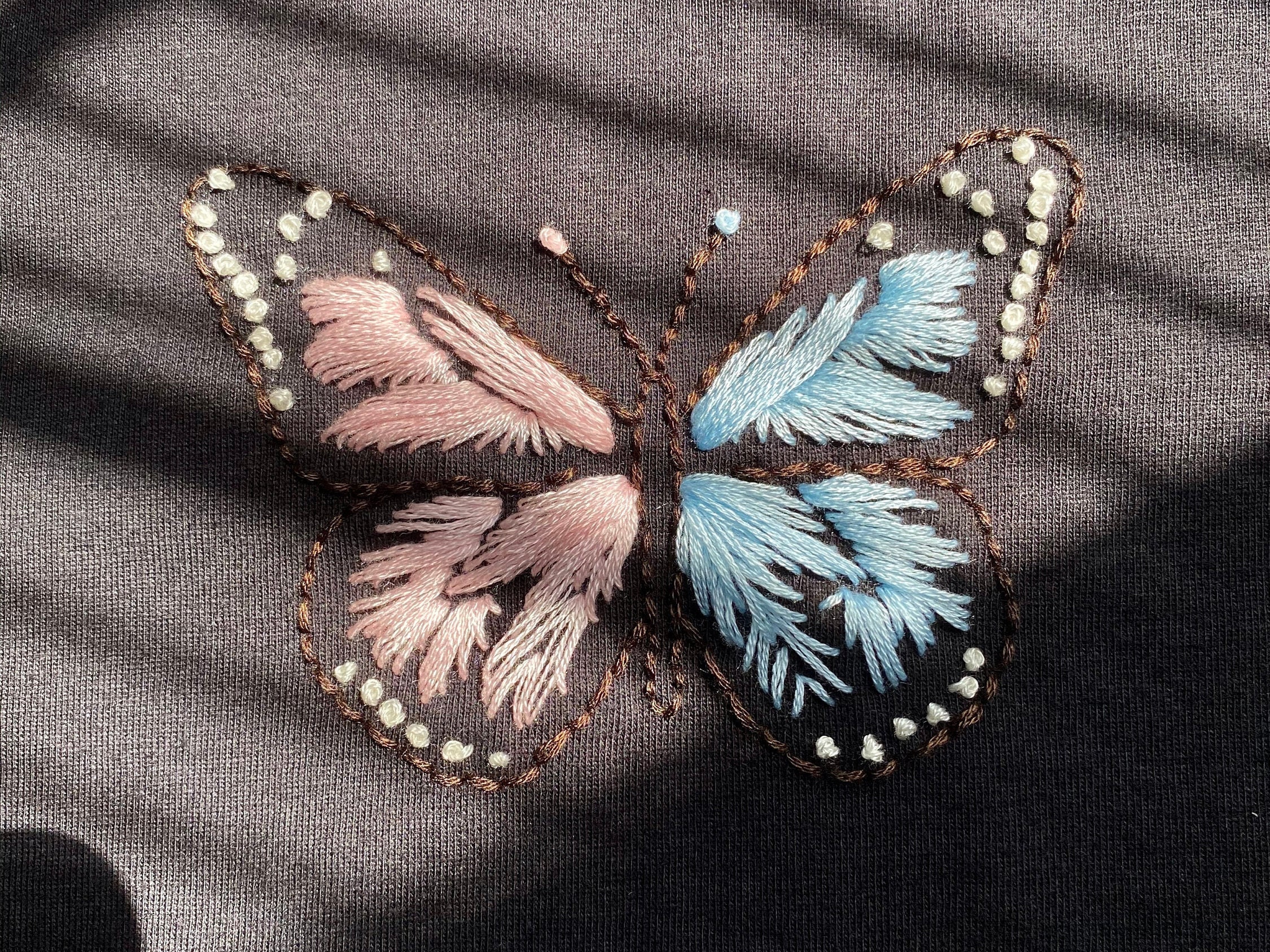 Custom hand embroidered sweatshirt Etsy