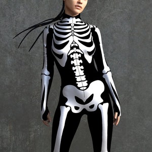 Skeleton Bodysuit Skeleton Costume Women Skeleton Costume