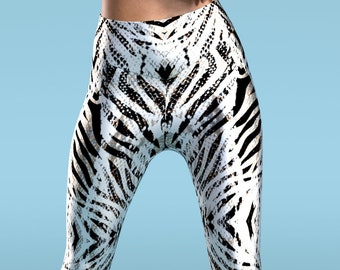zebra workout pants