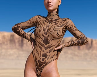 Body Rave psychédélique, Body découpe Festival, Body transparent, Body fête, Performance Rave Body, Burning Man Outfit