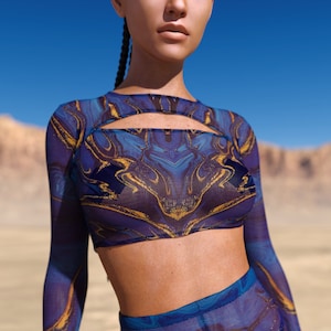 Festival Mesh Top, Rave Mesh Top, Psychedelic Rave Top, Festival Crop Top, Rave Crop Top, Festival Infinity Crop Top, Transparent  Rave Top