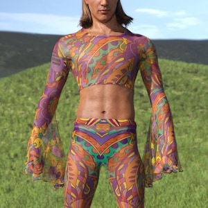 Mens hippie clothes 60's on sale