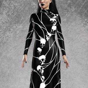 Sexy Dress Women, Gothic Dress Women, Goth Witchy Dress, Gothic Clothing Women, Classic Long Sleeves Black Dress Women, Festival Dress Woman