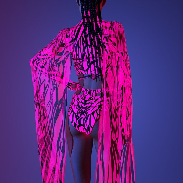 Rave Mesh Wings, Festival Disco Wings, UV Licht Wings, Neon Wings, Festival Wings, Mesh Party Wings, Burning Man Outfit, Festival Mesh Wings
