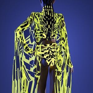 Rave Dancer Flügel, Festival Disco Flügel, Transparente Engel Flügel, Neon Kleidung, UV Licht Outfit, Burning Man Outfit, Festival Netzflügel