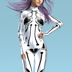 Robot Costume, Sexy Cosplay Costume, Festival Clothing, Rave Outfit, Robot Bodysuit, Halloween Costume Woman, Festival Cyberpunk Clothing