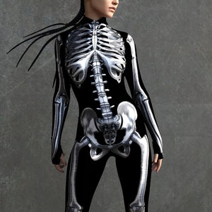 Skelett Kostüm, Skelett Bodysuit, Skelett Kostüm Frauen, Halloween Kostüme Für Frauen, Frauen Skelett Kostüm, Silber Skelett Kostüm