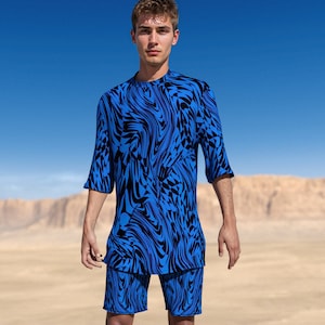 Men&#39;s Festival Disco Set, Trippy Set Men, Male Rave Clothing, Rave Set For Men, Festival Outfit Man, Rave Outfit Men, Psychedelic Set Men