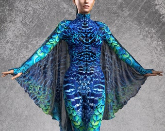 Festival Peacock Costume Women, Animal Costumes For Women, Animal Printed Costume, Festival Costume Women, Bird Wings Festival Costume Women