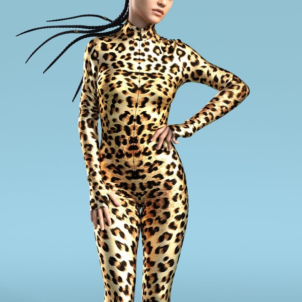 Cheetah Costume Women, Festival Costumes Women, Animal Costume Women, Rave Bodysuit, Animal Catsuit, Rave Bodysuit Woman, Festival Outfit