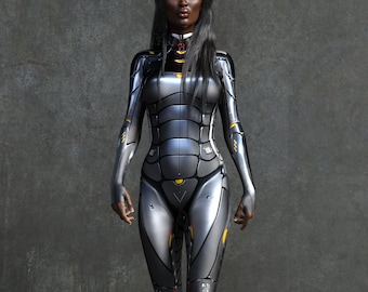 Costume De Robot Femmes, Cyber Costumes Femmes, Costumes De Super-héros Femmes, Costume Cosplay Femmes, Costume Cyborg, Costume Alien, Costume Ninja