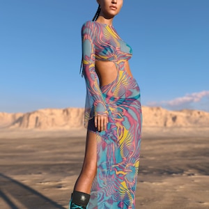 Sheer rave dress hotsell