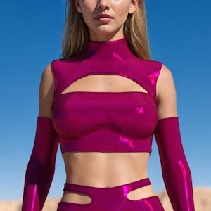 Festival Top Woman, Rave Cutot Top Woman, Festival Outfit, Rave Top Woman, Disco Crop Top, Women Clothing, Performance Woman Top, Party Top