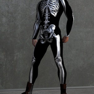 Silver Skeleton Costume, Skeleton Costume, Halloween Costume Men, Halloween Adult Costume, Halloween Costumes Men, Matching Couple Costumes