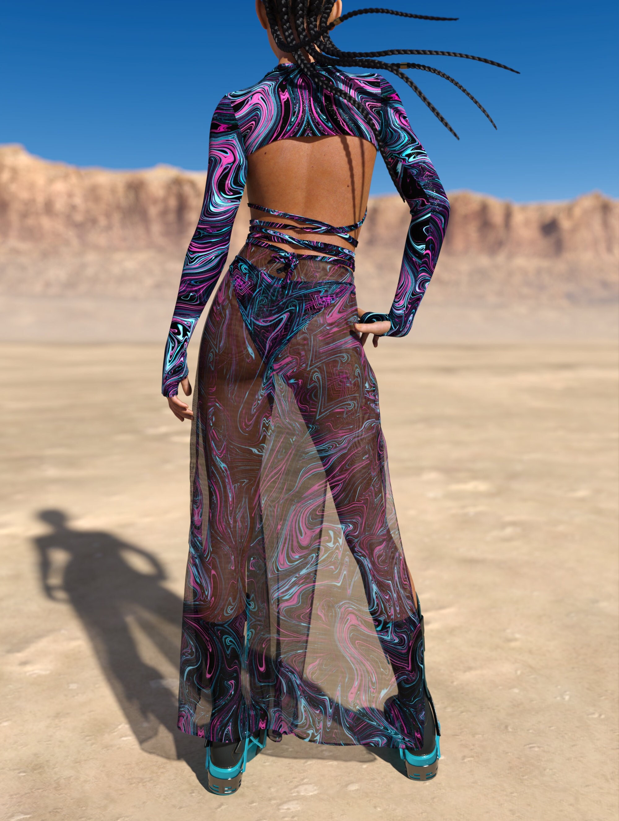 Jupon pour jupe transparente top