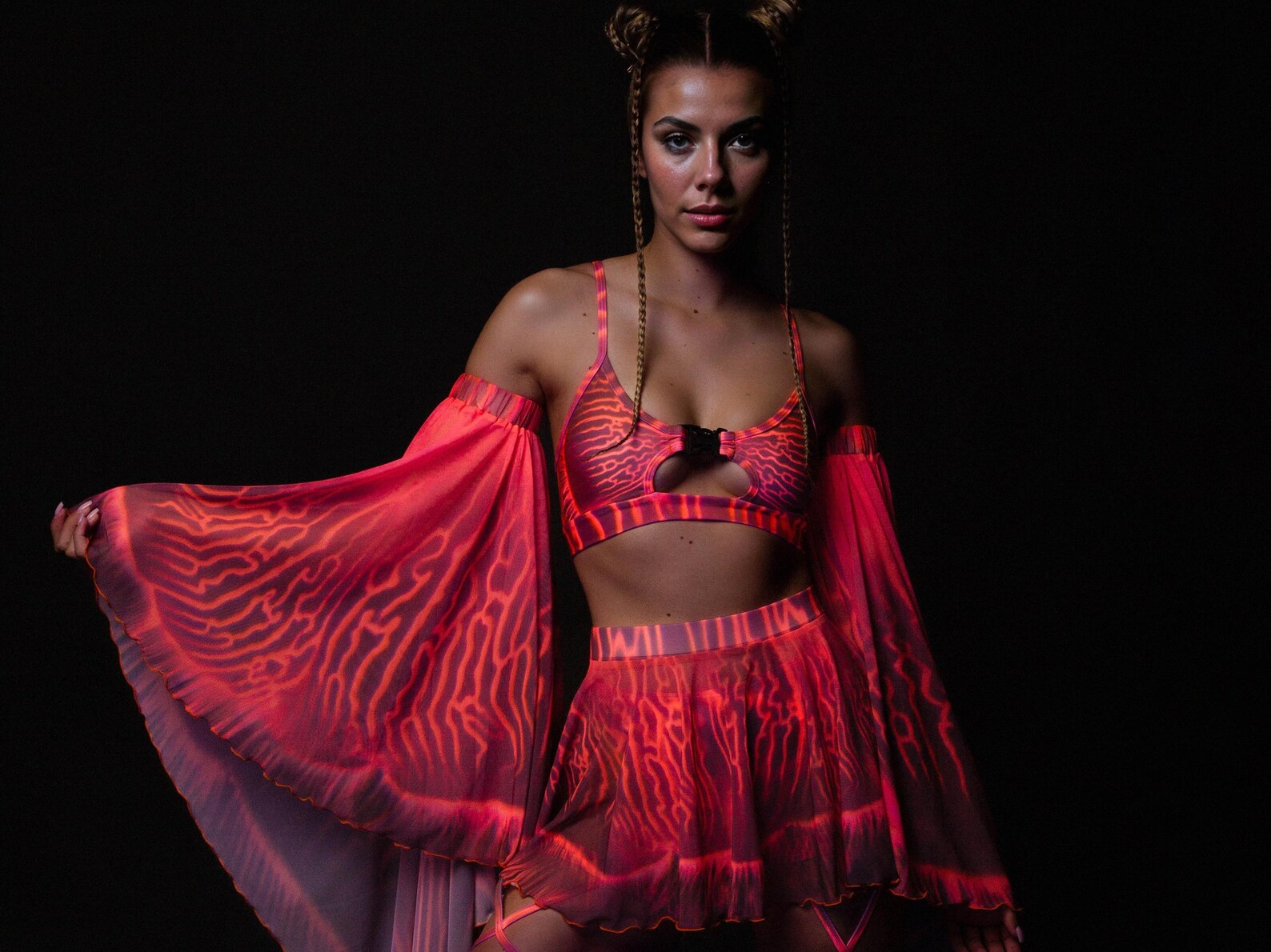 Angel Set, UV Psychedelic Set, Trippy Rave Set, Festival Outfit for ...