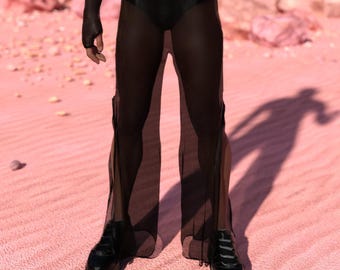 Caxndycing Pantaloni Da Discoteca, Da Uomo, Metallizzati, Lucidi