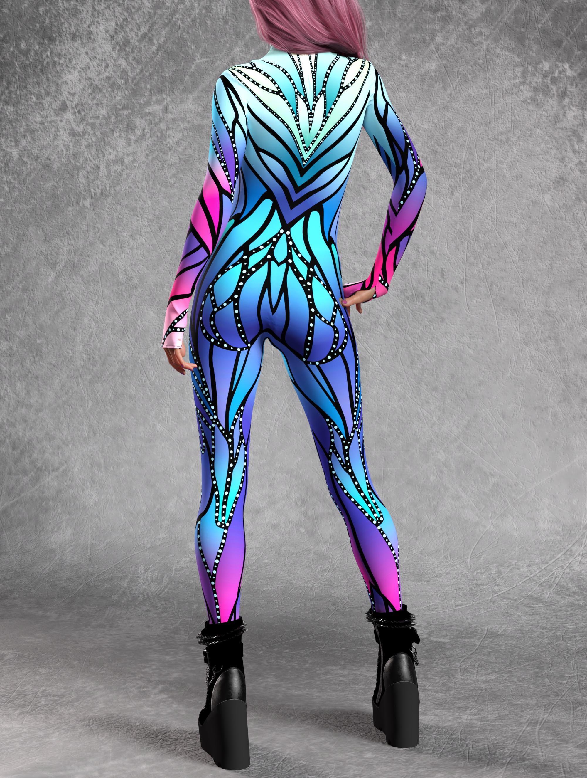Azure Elemental Wings Costume: Women's Halloween Festival Set - Etsy