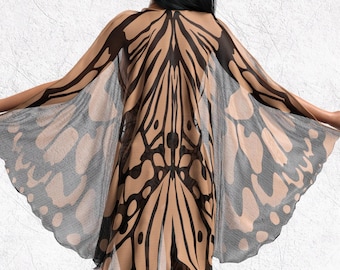 Rave Mesh Wings Woman, Disco Mesh Wings, Festival Transparent Wings, Burning Man Wings Woman, Rave Outfit Woman, Festival Clothing Woman