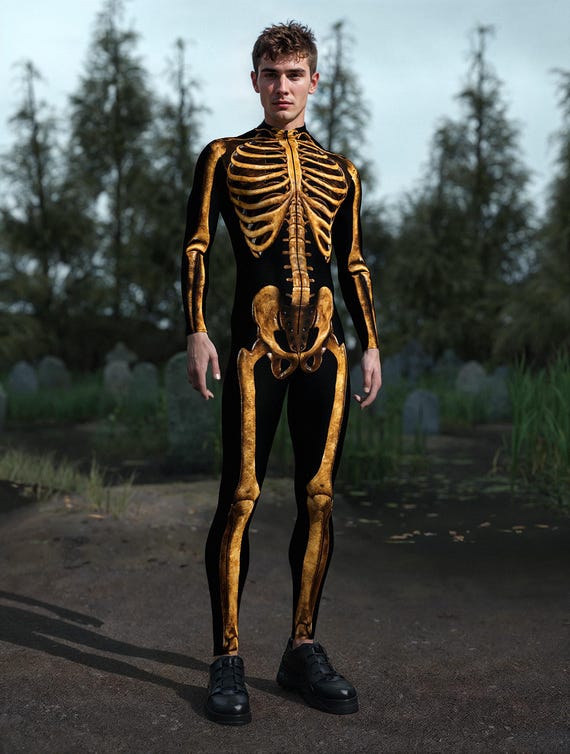 Mens Skeleton Hippy Adult Costume Male Halloween Mens Skeleton Hippy Adult Costume Male Halloween