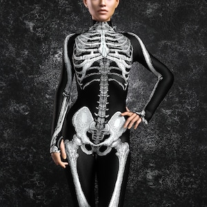 Skeleton Halloween Costume, Halloween Adult Costume, Skeleton Bodysuit, Costumes For Halloween, Costume Women, Halloween Costumes For Women