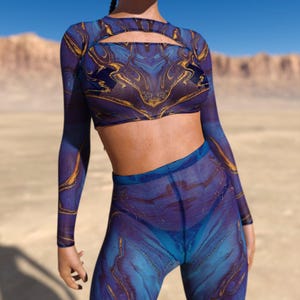 Festival Mesh Top, Rave Mesh Top, Psychedelic Rave Top, Festival Crop Top, Rave Crop Top, Festival Infinity Crop Top, Transparent  Rave Top