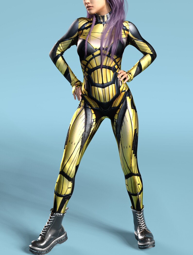 Robot Costume Cyberpunk Costume Pole Dance Costume Burning Etsy