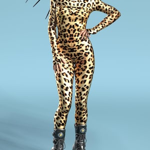 Cheetah Costume Women, Festival Costumes Women, Animal Costume Women, Rave Bodysuit, Animal Catsuit, Rave Bodysuit Woman, Festival Outfit