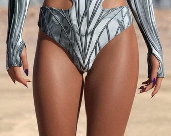 Cutout Rave Shorts: High-Waisted Festival Party Outfit