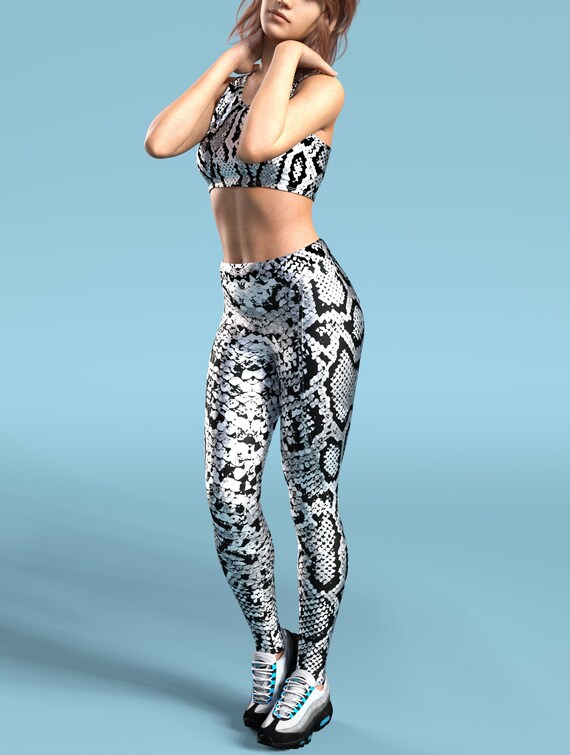 Snake Print Workout Pants
