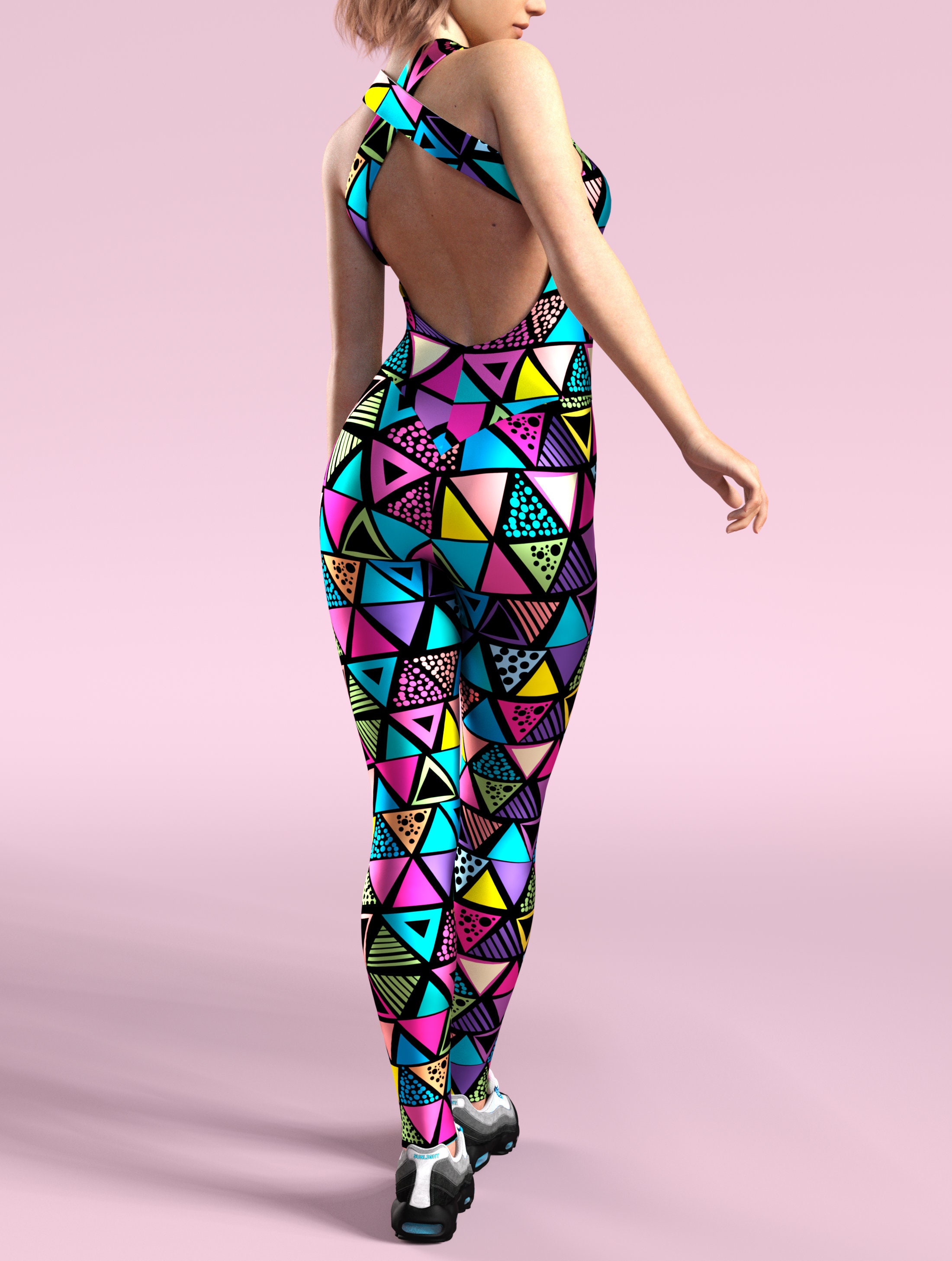 Premium AI Image  Colorful exercise clothing set on sport clothes