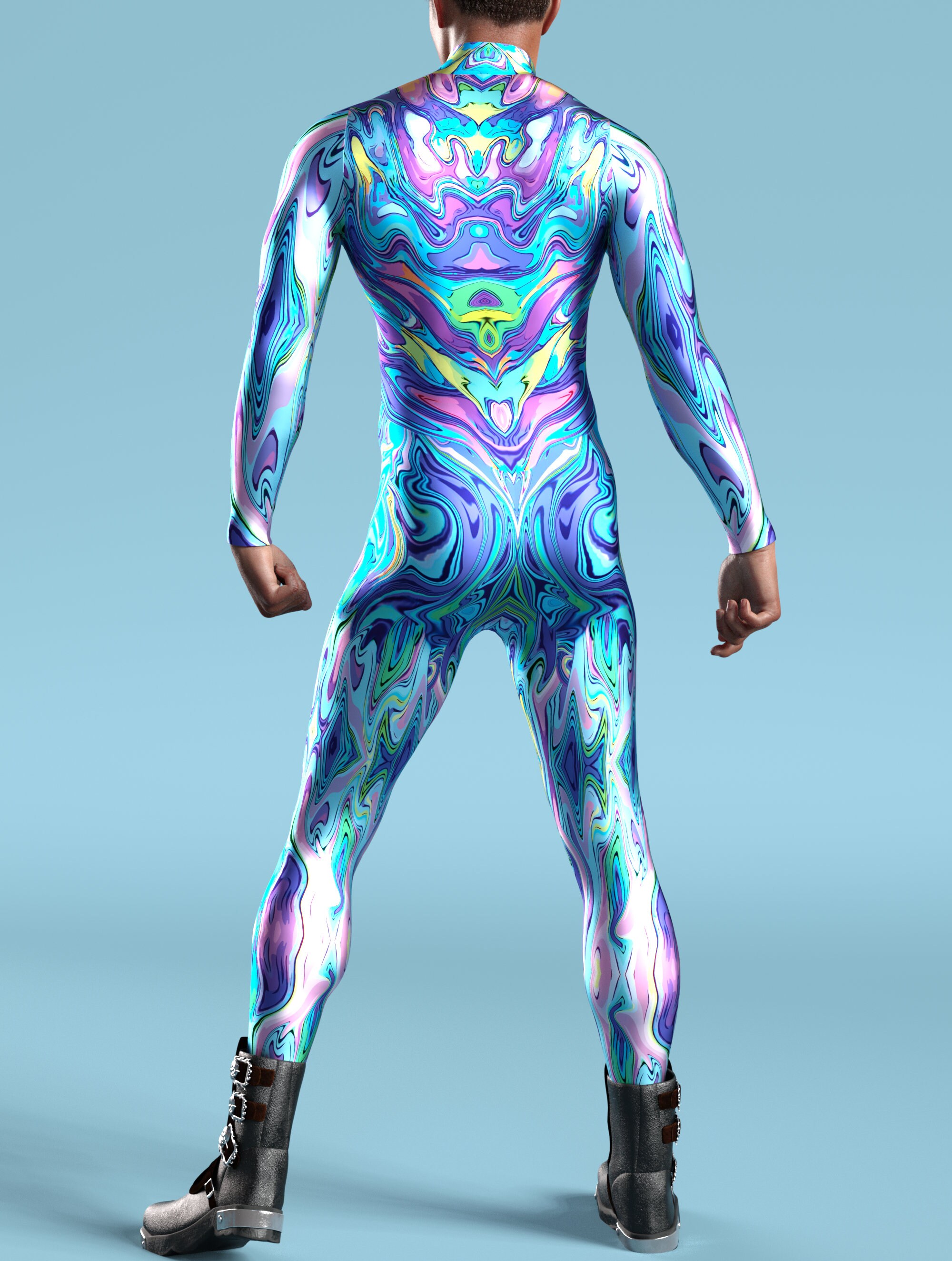 Rave Bodysuit Men Male Bodysuit Men Costume Festival Etsy