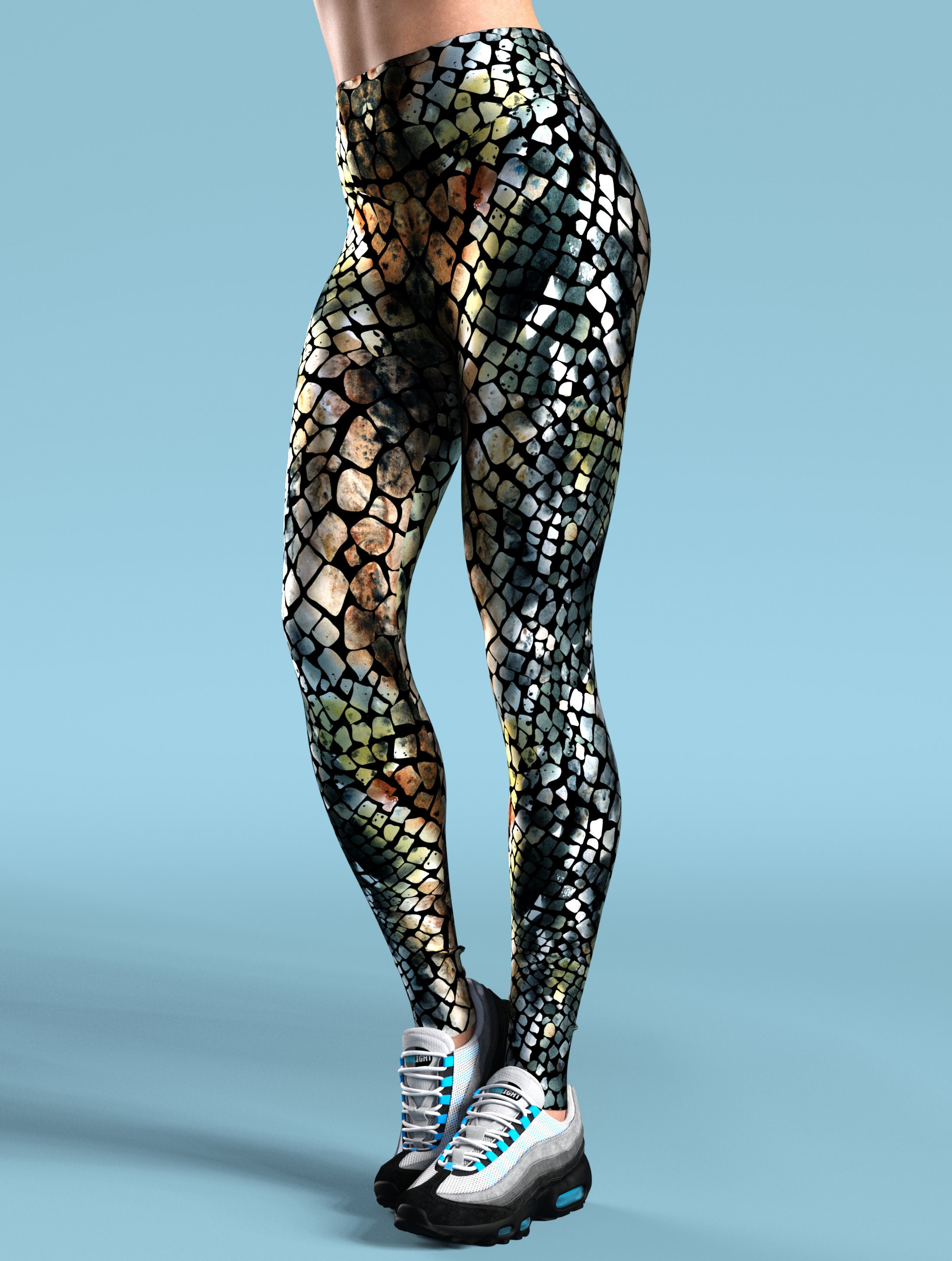 Snake Print Yoga Pants Crossfit 