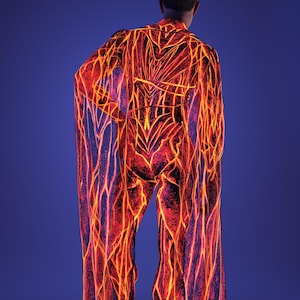 UV Reflective Mesh Wings, Festival Wings Man, Male Neon Mesh Wings, Performance Wings Set, Rave Costume Men, Festival Wings Costume For Man