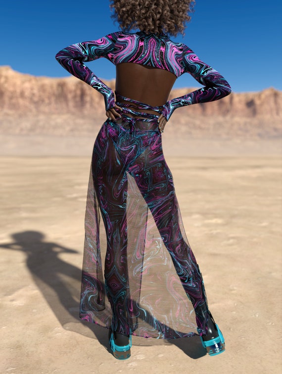 Sheer glitter hotsell maxi skirt