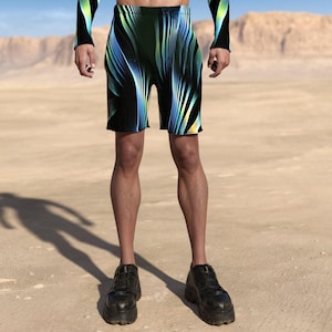 Rave Shorts Man, Festival Shorts Men, Rave Male Shorts, Burning Man Clothing, Rave Outfit Men, Festival Outfit Men, Men Performance Clothing