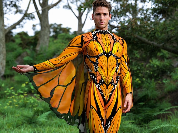 Mens Poncho Chilli Print Ff Adult Costume Male Halloween Mens Poncho Chilli Print Ff Adult Costume Male Halloween