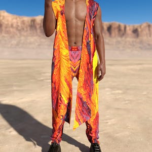 Festival Male Set, Performance Set, Party Rave Set, Pool Party Male Set, Music Festival Set, Psychedelic Rave Men Set, Festival Men Outfit