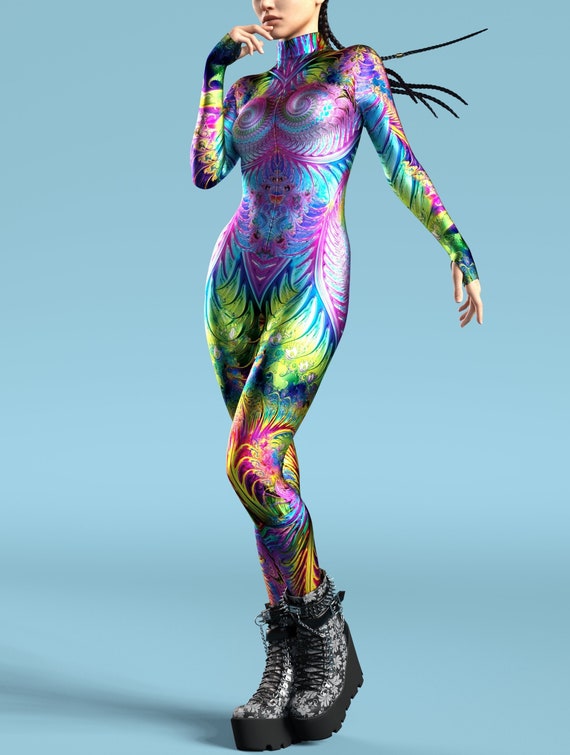 Cyberpunk Bodysuit Women, Festival Clothing Women, Burning Man
